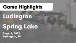 Ludington  vs Spring Lake  Game Highlights - Sept. 9, 2023