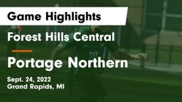 Forest Hills Central  vs Portage Northern  Game Highlights - Sept. 24, 2022