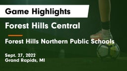 Forest Hills Central  vs Forest Hills Northern Public Schools Game Highlights - Sept. 27, 2022
