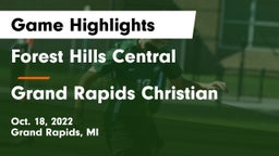 Forest Hills Central  vs Grand Rapids Christian  Game Highlights - Oct. 18, 2022