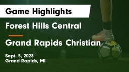 Forest Hills Central  vs Grand Rapids Christian  Game Highlights - Sept. 5, 2023