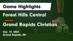 Forest Hills Central  vs Grand Rapids Christian  Game Highlights - Oct. 19, 2023