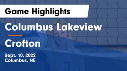 Columbus Lakeview  vs Crofton  Game Highlights - Sept. 10, 2022