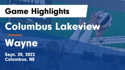 Columbus Lakeview  vs Wayne  Game Highlights - Sept. 20, 2022