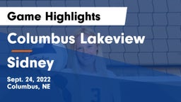 Columbus Lakeview  vs Sidney  Game Highlights - Sept. 24, 2022