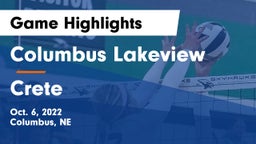 Columbus Lakeview  vs Crete  Game Highlights - Oct. 6, 2022