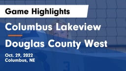 Columbus Lakeview  vs Douglas County West  Game Highlights - Oct. 29, 2022
