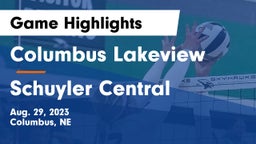 Columbus Lakeview  vs Schuyler Central  Game Highlights - Aug. 29, 2023