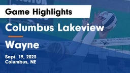 Columbus Lakeview  vs Wayne  Game Highlights - Sept. 19, 2023