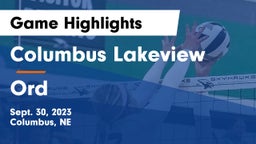 Columbus Lakeview  vs Ord  Game Highlights - Sept. 30, 2023