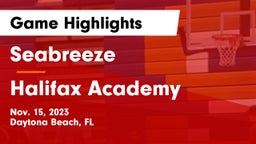 Seabreeze  vs Halifax Academy  Game Highlights - Nov. 15, 2023