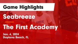 Seabreeze  vs The First Academy Game Highlights - Jan. 6, 2024