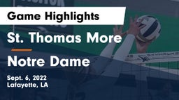 St. Thomas More  vs Notre Dame Game Highlights - Sept. 6, 2022