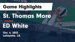 St. Thomas More  vs ED White Game Highlights - Oct. 6, 2022
