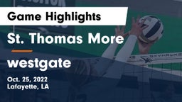 St. Thomas More  vs westgate Game Highlights - Oct. 25, 2022