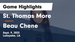 St. Thomas More  vs Beau Chene Game Highlights - Sept. 9, 2023