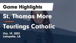 St. Thomas More  vs Teurlings Catholic Game Highlights - Oct. 19, 2023