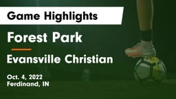 Forest Park  vs Evansville Christian  Game Highlights - Oct. 4, 2022