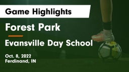 Forest Park  vs Evansville Day School Game Highlights - Oct. 8, 2022