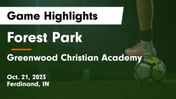 Forest Park  vs Greenwood Christian Academy  Game Highlights - Oct. 21, 2023