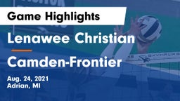 Lenawee Christian  vs Camden-Frontier  Game Highlights - Aug. 24, 2021