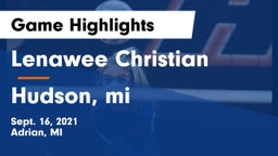 Lenawee Christian  vs Hudson, mi Game Highlights - Sept. 16, 2021