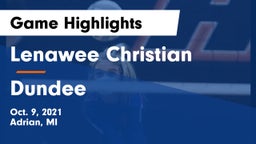 Lenawee Christian  vs Dundee  Game Highlights - Oct. 9, 2021