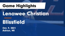 Lenawee Christian  vs Blissfield  Game Highlights - Oct. 9, 2021