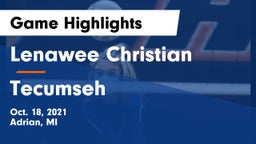 Lenawee Christian  vs Tecumseh  Game Highlights - Oct. 18, 2021