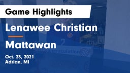 Lenawee Christian  vs Mattawan  Game Highlights - Oct. 23, 2021