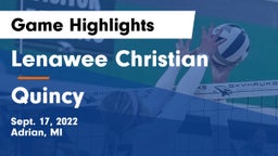 Lenawee Christian  vs Quincy  Game Highlights - Sept. 17, 2022