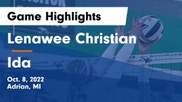 Lenawee Christian  vs Ida  Game Highlights - Oct. 8, 2022