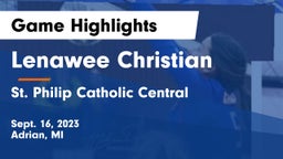 Lenawee Christian  vs St. Philip Catholic Central  Game Highlights - Sept. 16, 2023