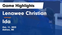 Lenawee Christian  vs Ida  Game Highlights - Oct. 11, 2023