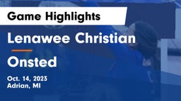 Lenawee Christian  vs Onsted Game Highlights - Oct. 14, 2023