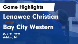 Lenawee Christian  vs Bay City Western  Game Highlights - Oct. 21, 2023