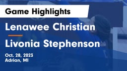 Lenawee Christian  vs Livonia Stephenson Game Highlights - Oct. 28, 2023