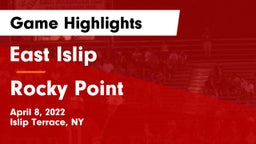 East Islip  vs Rocky Point  Game Highlights - April 8, 2022