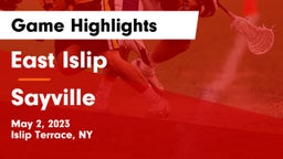East Islip  vs Sayville  Game Highlights - May 2, 2023