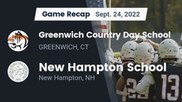 Recap: Greenwich Country Day School vs. New Hampton School  2022