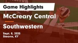 McCreary Central  vs Southwestern  Game Highlights - Sept. 8, 2020