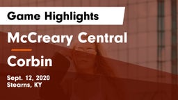 McCreary Central  vs Corbin  Game Highlights - Sept. 12, 2020