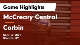 McCreary Central  vs Corbin  Game Highlights - Sept. 4, 2021