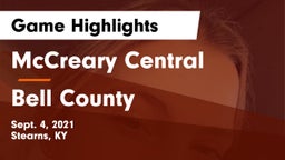 McCreary Central  vs Bell County  Game Highlights - Sept. 4, 2021