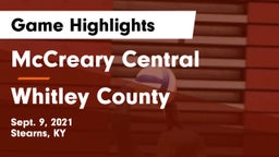 McCreary Central  vs Whitley County  Game Highlights - Sept. 9, 2021