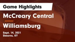 McCreary Central  vs Williamsburg   Game Highlights - Sept. 14, 2021