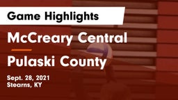 McCreary Central  vs Pulaski County  Game Highlights - Sept. 28, 2021