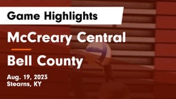 McCreary Central  vs Bell County  Game Highlights - Aug. 19, 2023
