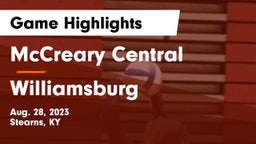 McCreary Central  vs Williamsburg   Game Highlights - Aug. 28, 2023