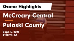 McCreary Central  vs Pulaski County  Game Highlights - Sept. 5, 2023